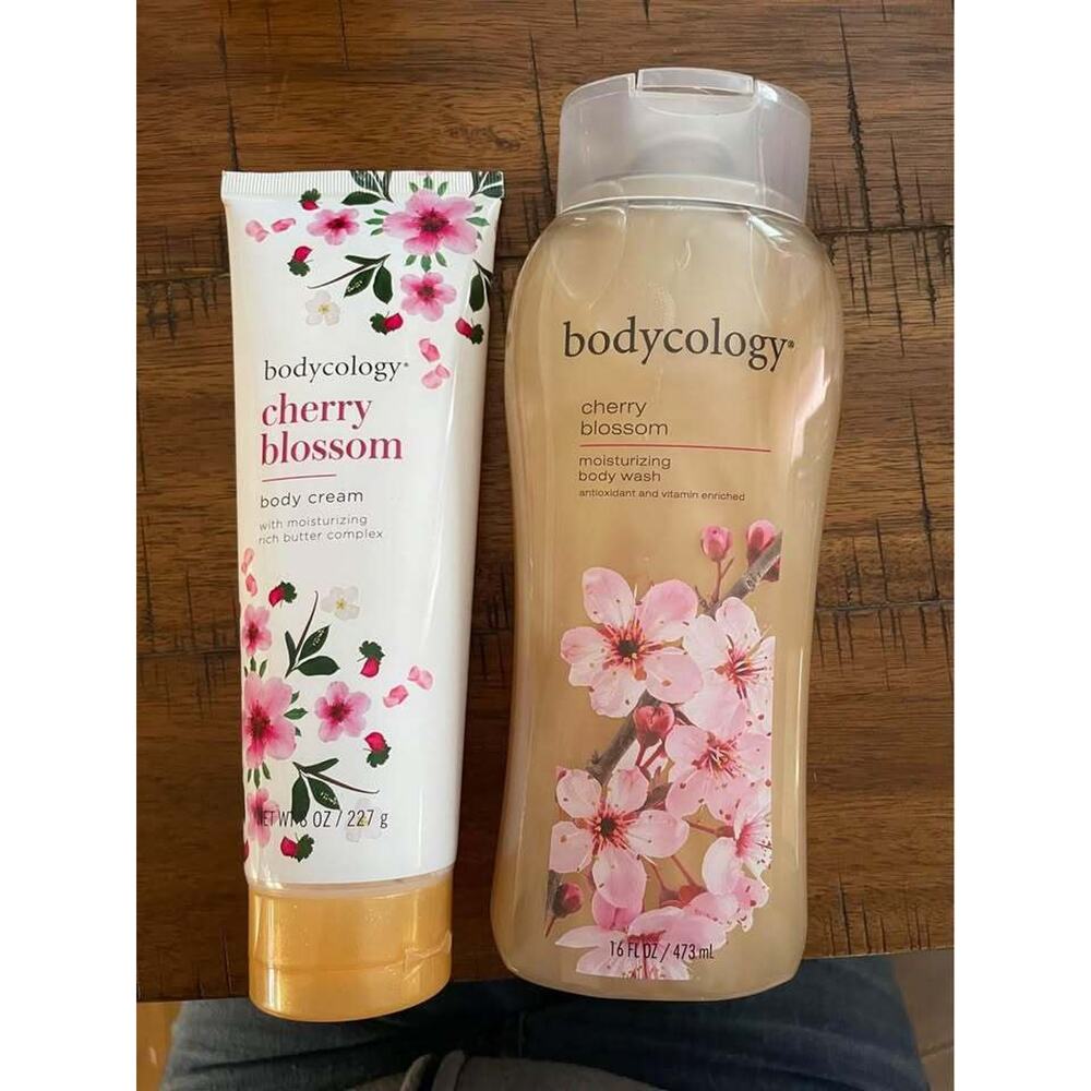 NEW Bodycology Soap & Lotion 2 Piece Set Cherry Blossom